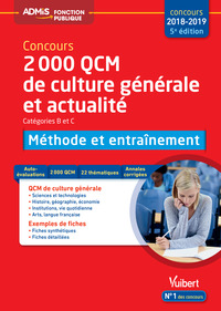 2000 QCM de culture générale et actualité - Méthode et entraînement - Catégories B et C