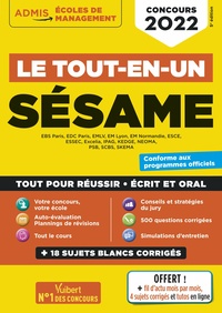 Le tout-en-un SÉSAME - 18 sujets blancs - Ecrits et oraux - Tutos offerts