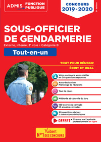 Concours Sous-officier de gendarmerie - Catégorie B - Tout-en-un - 20 tutos offerts