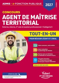 Concours Agent de maîtrise territorial 2027 - Tout-en-un