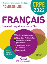 CRPE - CONCOURS PROFESSEUR DES ECOLES - FRANCAIS - ECRIT 2022 - NOUVEAU CONCOURS