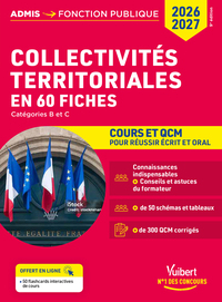 Collectivités territoriales - Cours et QCM en 60 fiches -  Concours 2026-2027