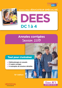 DEES - Épreuves de certification DC 1 à 4 - Annales corrigées