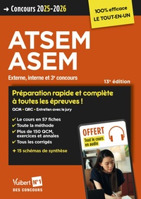 Concours ATSEM et ASEM - Catégorie C - Préparation rapide et complète à toutes les épreuves - Tout le cours en audio