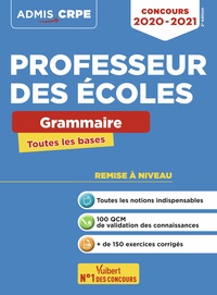 Concours Professeur des écoles - CRPE - Toutes les bases en Grammaire en fiches