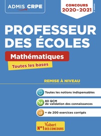 CONCOURS PROFESSEUR DES ECOLES - CRPE - TOUTES LES BASES EN MATHEMATIQUES EN FICHES - ECRITS CRPE 20