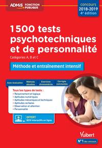 1500 tests psychotechniques et de personnalité - Méthode et entraînement intensif