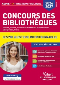 Concours des bibliothèques 2026-2027 - 200 questions pour réussir l'oral