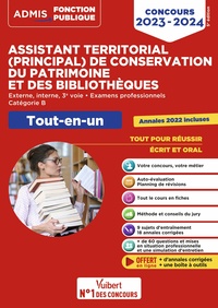 CONCOURS ASSISTANT TERRITORIAL ET ASSISTANT PRINCIPAL DE CONSERVATION DU PATRIMOINE ET DES BIBLIOTHE