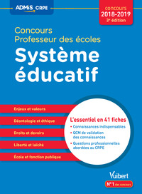 Concours Professeur des écoles - Système éducatif - L'essentiel en 41 fiches