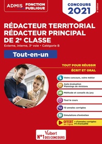 CONCOURS REDACTEUR TERRITORIAL ET REDACTEUR PRINCIPAL DE 2E CLASSE - CATEGORIE B - TOUT-EN-UN - FIL