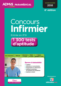 Concours Infirmier - Entrée en IFSI - 1 300 tests d'aptitude