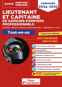 Concours Lieutenant et Capitaine de sapeurs-pompiers professionnels - Catégories A et B - Tout-en-un