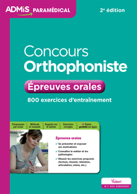 CONCOURS ORTHOPHONISTE - EPREUVES ORALES - 800 EXERCICES D'ENTRAINEMENT