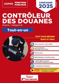 CONCOURS CONTROLEUR DES DOUANES - CATEGORIE B - TOUT-EN-UN BRANCHES OPERATIONS COMMERCIALES, SURVEIL