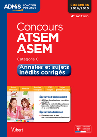 Concours ATSEM et ASEM - Annales et sujets inédits corrigés - Catégorie C - Admis