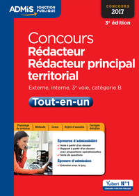 Concours Rédacteur et Rédacteur principal territorial - Catégorie B - Tout-en-un