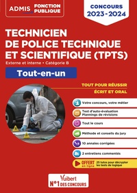 Concours TPTS - Technicien de police technique et scientifique - Catégorie B - Tout-en-un