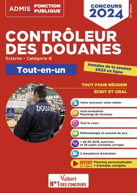 Concours Contrôleur des douanes - Catégorie B - Tout-en-un Branches opérations commerciales, surveillance et administration générale