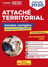 Concours Attaché territorial - Catégorie A - Annales corrigées