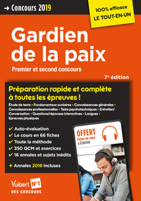 Concours Gardien de la paix - Catégorie B - Préparation rapide et complète à toutes les épreuves !