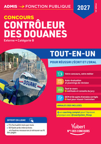 Concours Contrôleur des douanes 2027-2028 - Tout-en-un