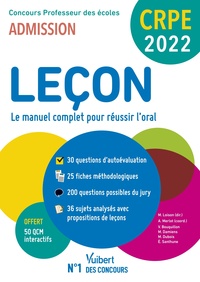 CRPE - Concours Professeur des écoles - Leçon en français et maths - Le manuel complet pour réussir l'oral