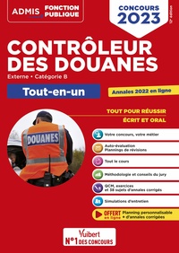 Concours Contrôleur des douanes - Catégorie B - Tout-en-un - Branches opérations commerciales, surveillance et administration générale