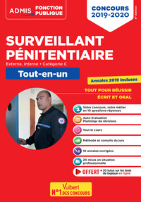 Concours Surveillant pénitentiaire - Catégorie C - Tout-en-un - Annales 2019 incluses