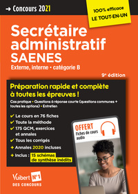 Concours Secrétaire administratif et SAENES - Catégorie B - Préparation rapide et complète à toutes les épreuves