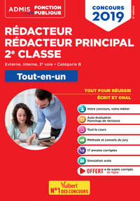 Concours Rédacteur territorial et Rédacteur principal 2e classe - Catégorie B - Tout-en-un