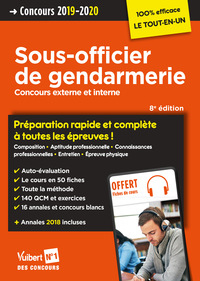 Concours Sous-officier de gendarmerie - Catégorie B - Préparation rapide et complète à toutes les épreuves