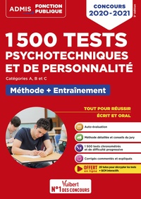 1500 tests psychotechniques et de personnalité - Méthode et entraînement intensif