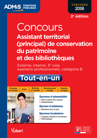 Concours Assistant territorial (principal) de conservation du patrimoine et des bibliothèques - Catégorie B - Tout-en-un