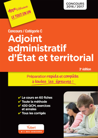 Concours Adjoint administratif d'État et territorial - Préparation rapide et complète à toutes les épreuves !