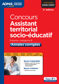 Concours Assistant territorial socio-éducatif - Catégorie B - Annales corrigées