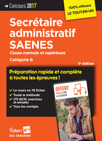 Concours Secrétaire administratif et SAENES - Catégorie B - Préparation rapide et complète à toutes les épreuves