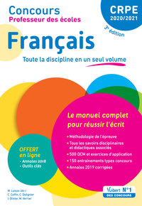 Concours Professeur des écoles - CRPE - Français - Le manuel complet pour réussir l'écrit