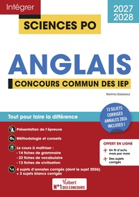 Sciences Po - Anglais - Concours commun des IEP 2027-2028