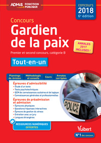 CONCOURS GARDIEN DE LA PAIX - CATEGORIE B - ADMIS - TOUT-EN-UN - CONCOURS 2018