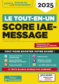 Le tout-en-un Score IAE-MESSAGE - 13 tests blancs - Fil d'actu offert