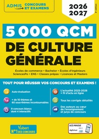 5000 QCM de culture générale - Concours et examens 2026-2027