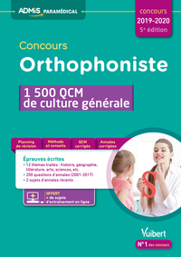 Concours Orthophoniste - 1500 QCM de culture générale