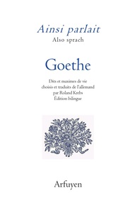 Ainsi parlait Goethe