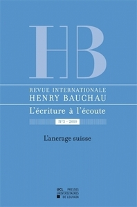 REVUE INTERNATIONALE HENRY BAUCHAU N 3 2010