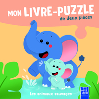 Mon Livre-puzzle de deux pièces : Les animaux sauvages