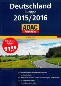 DEUTSCHLAND EUROPA 2015/2016 REISEATLAS