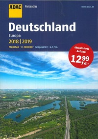 DEUTSCHLAND EUROPA 2018/2019 REISEATLAS