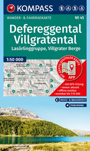 45 DEFEREGGENTAL - VILLGRATENTAL LASORLINGGRUPPE, VILLGRATER BERGE