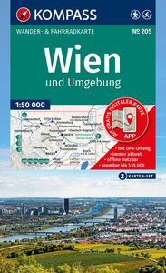 205 WIEN UND UMGEBUNG (SET 2 CARTES)